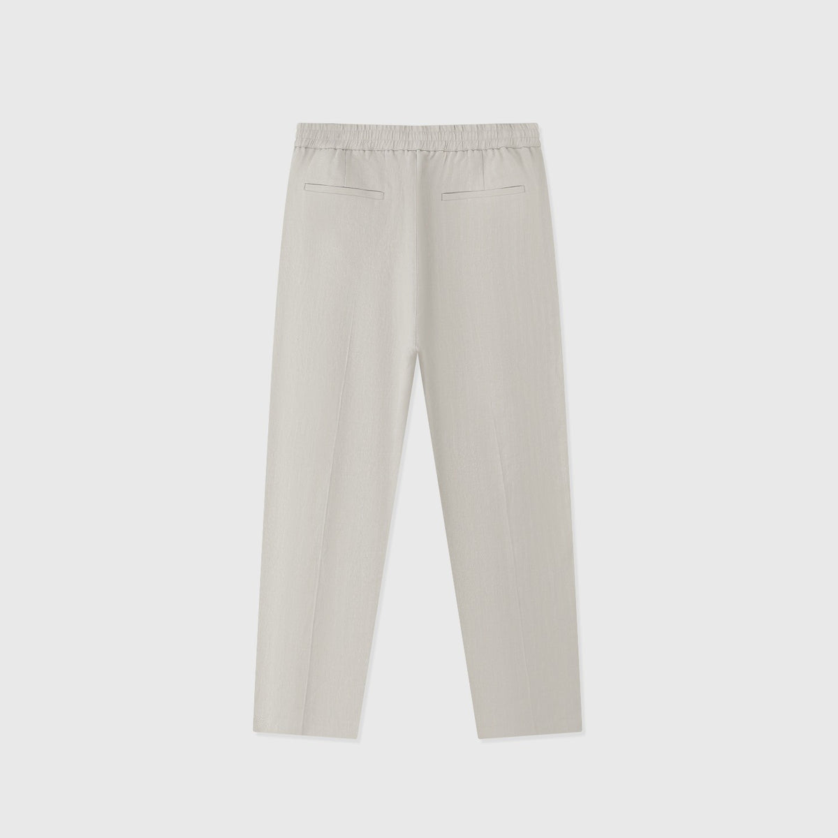 Hermès Men's Elastic-Waist Trousers in Light Beige