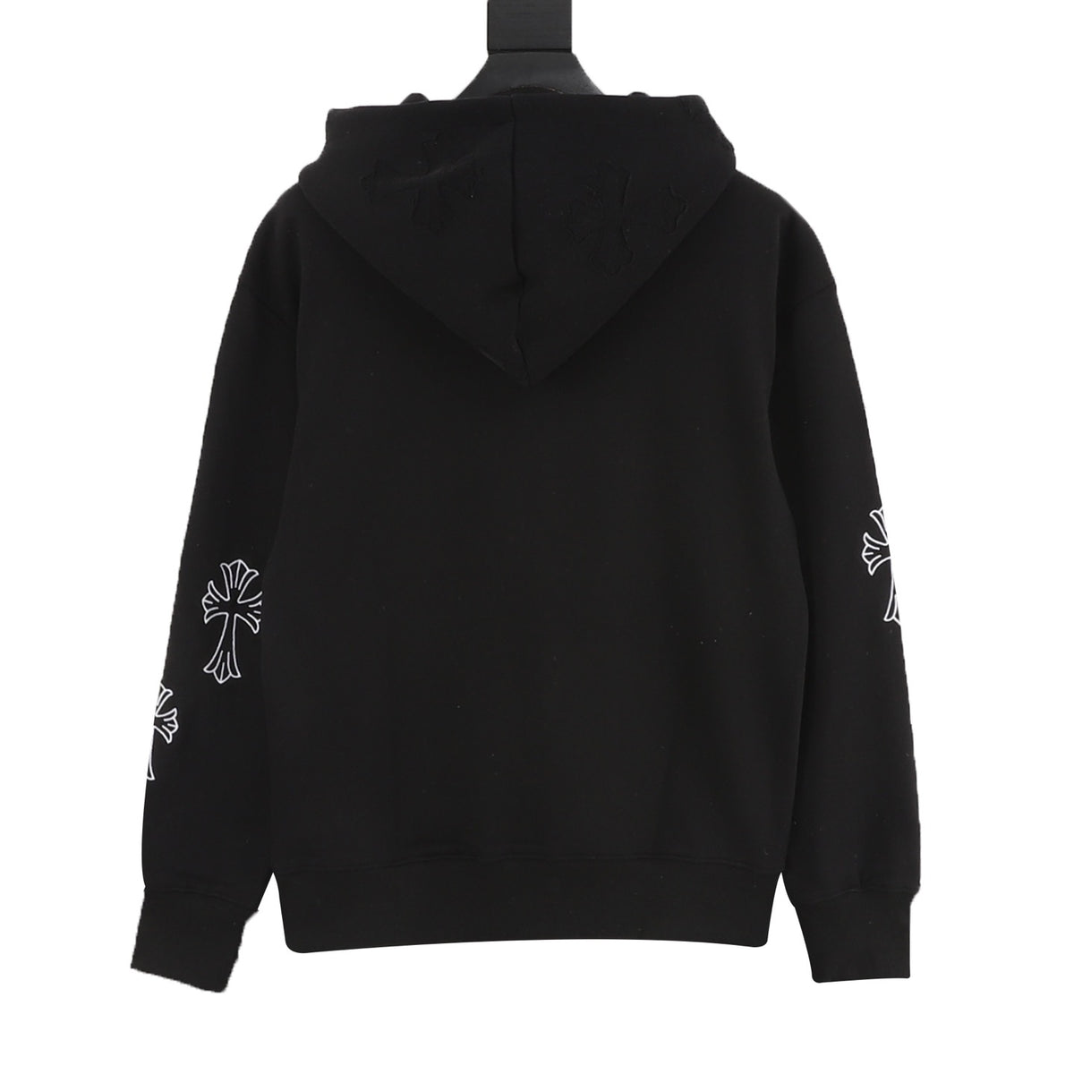 Chrome Hearts Women's / Men's Cross-Print Hoodie in Black