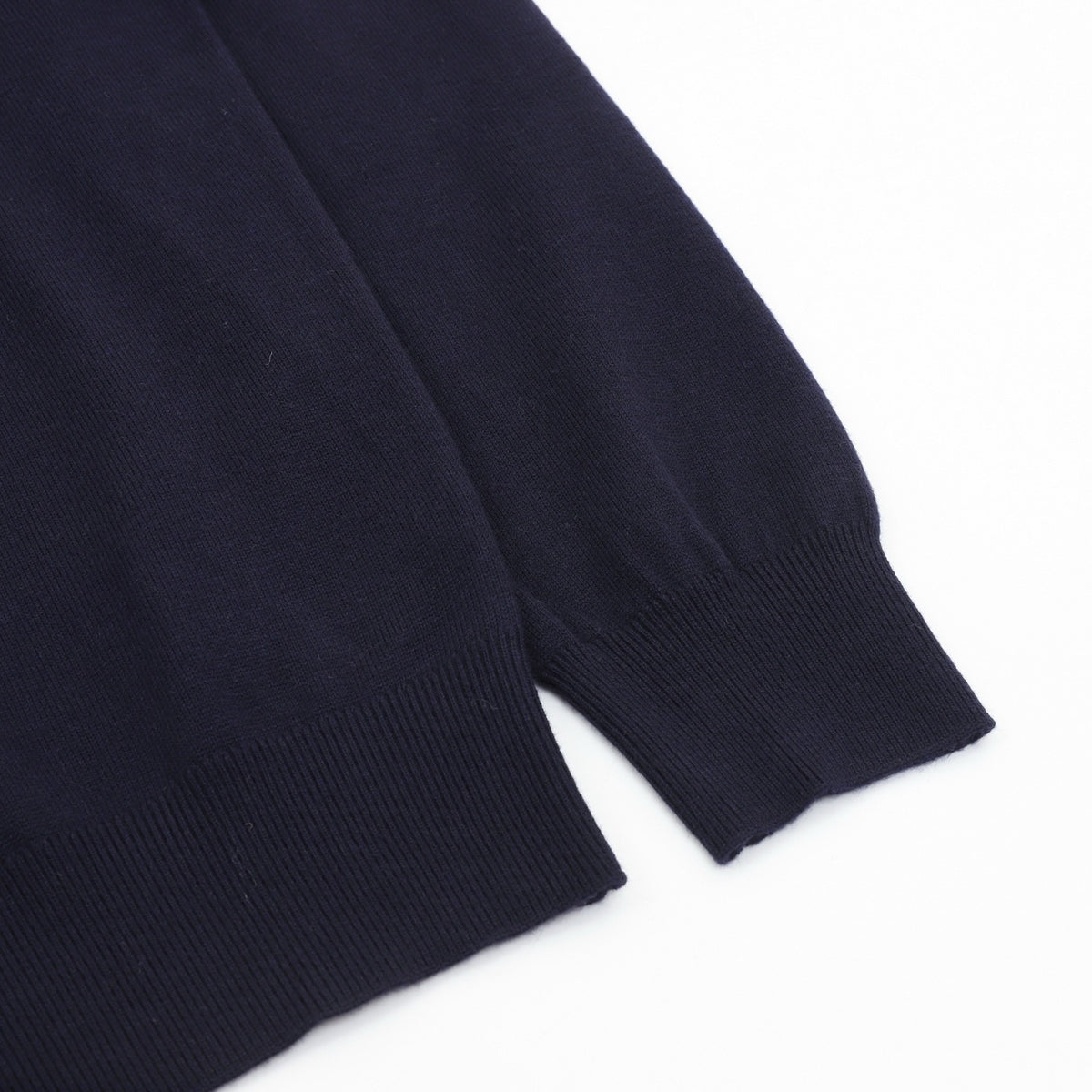 Zegna Women's Men's Navy Half-Zip Cashmere Sweater