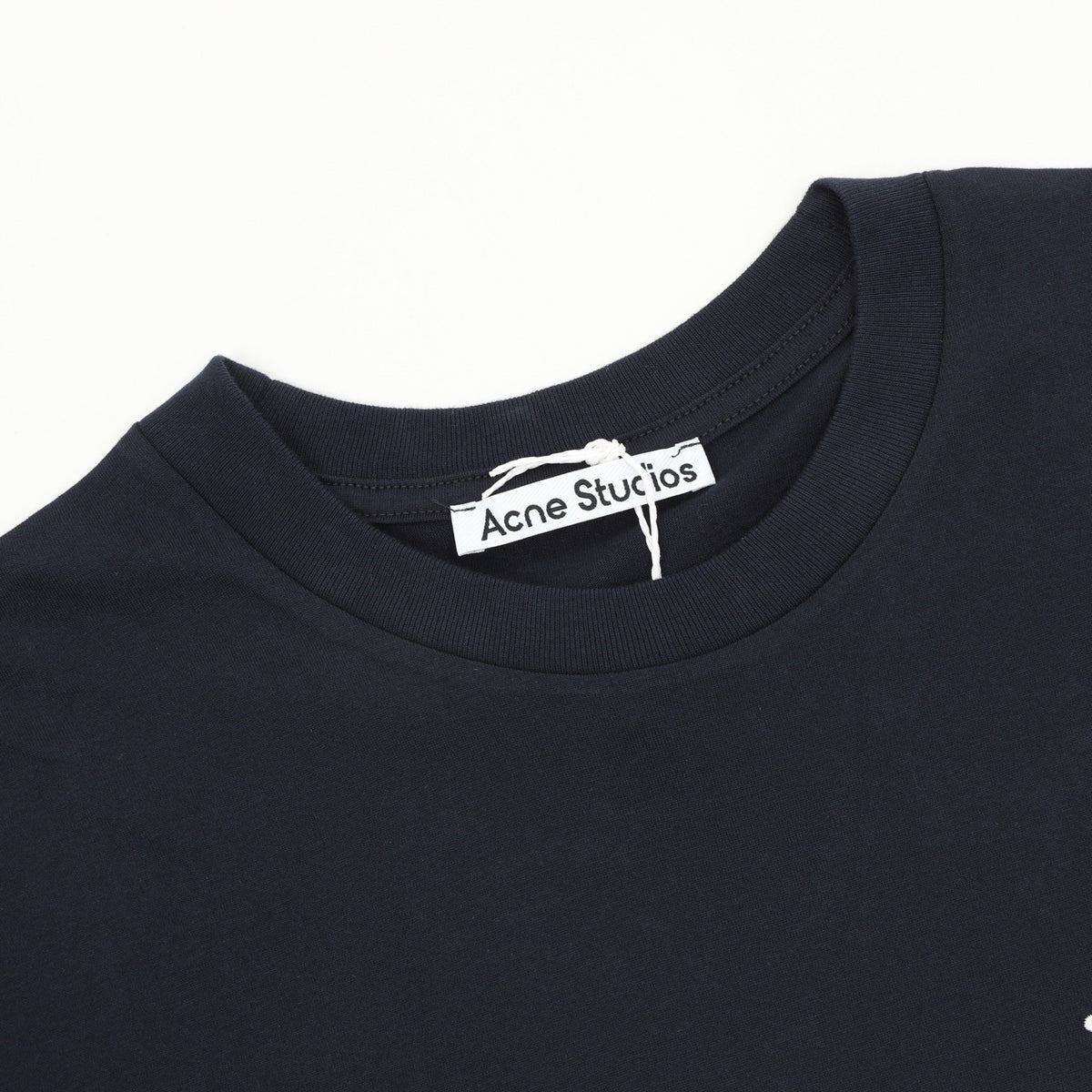 Acne Studios Women's Men's Navy Script Logo Long-Sleeve T-Shirt