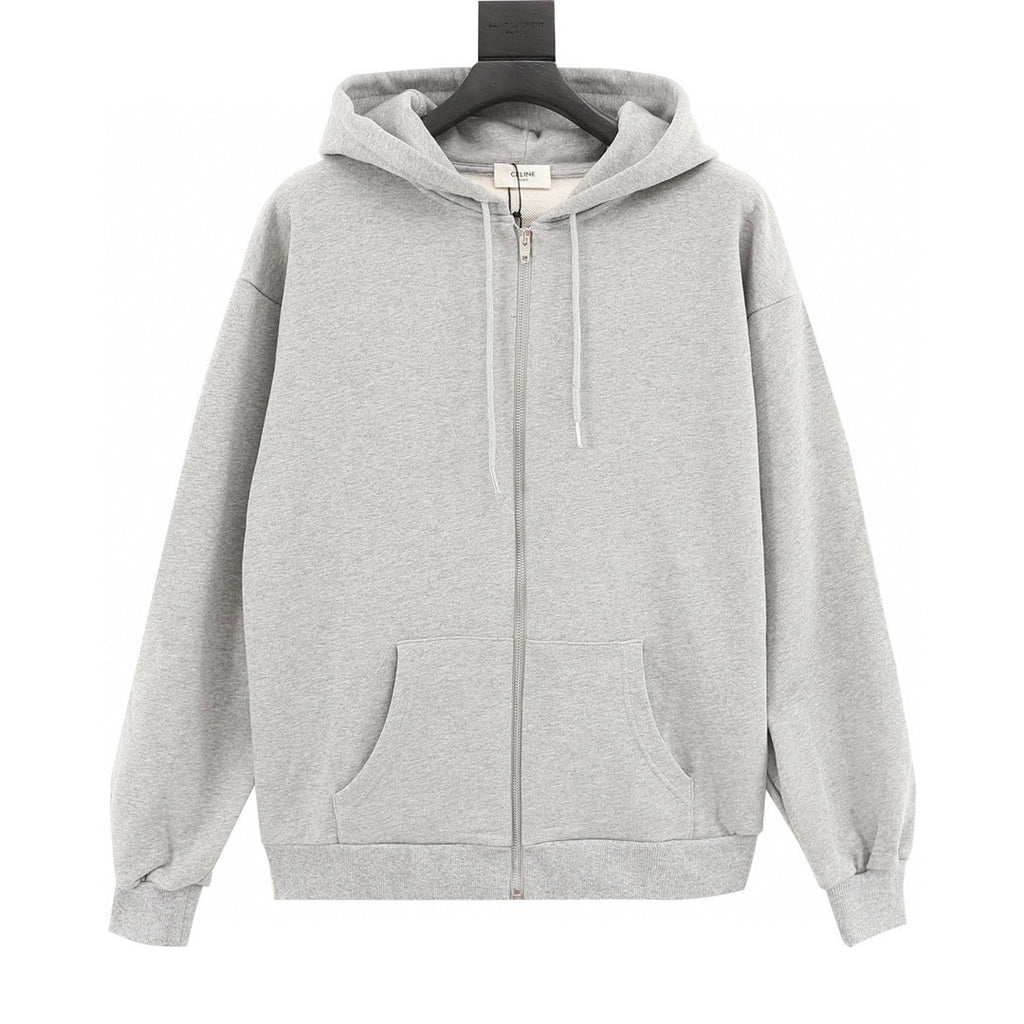 Celine Classic Capsule Inner Logo Zip-Up Hoodie