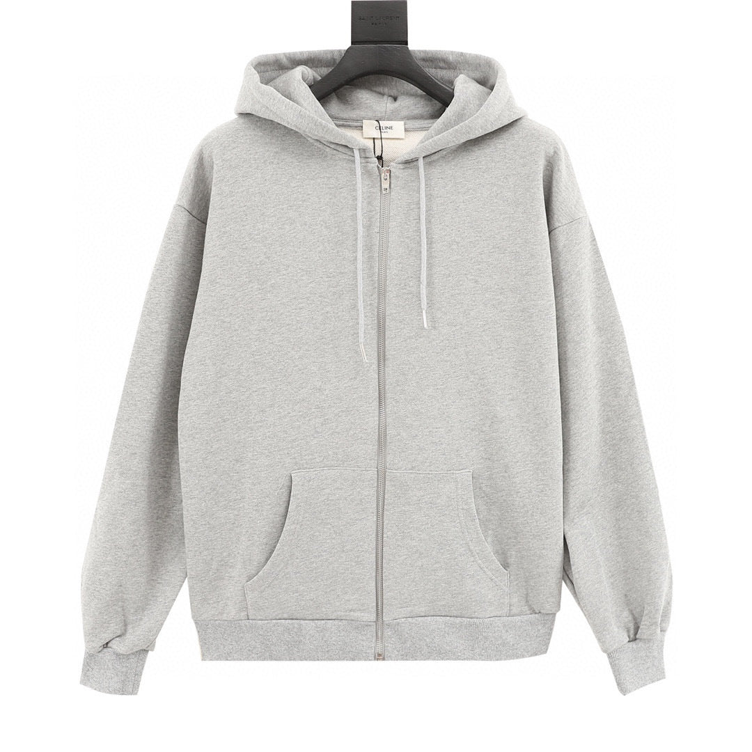 Celine Classic Capsule Inner Logo Zip-Up Hoodie