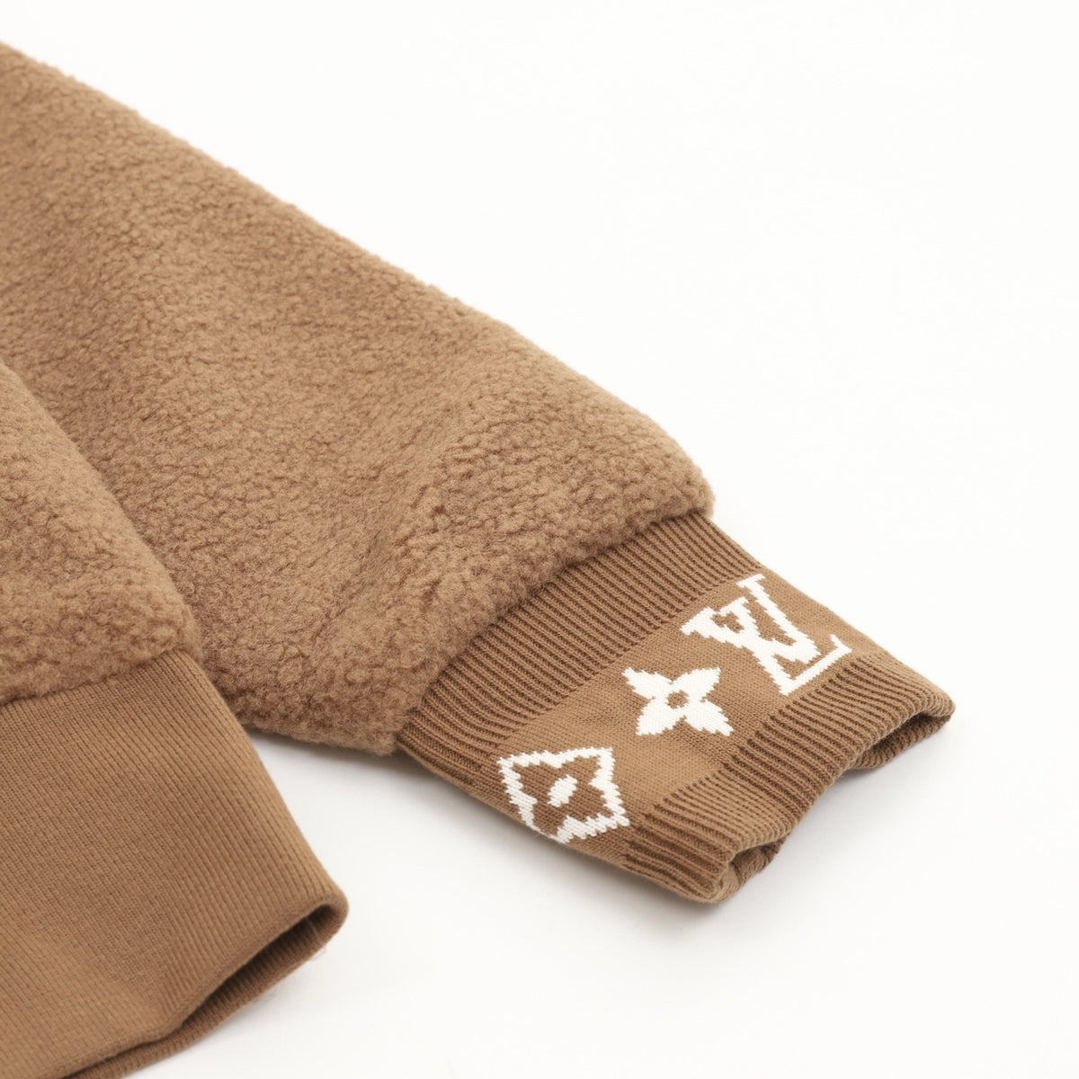 Louis Vuitton Women's & Men's Camel Stand-Collar Full-Zip Fleece Jacket