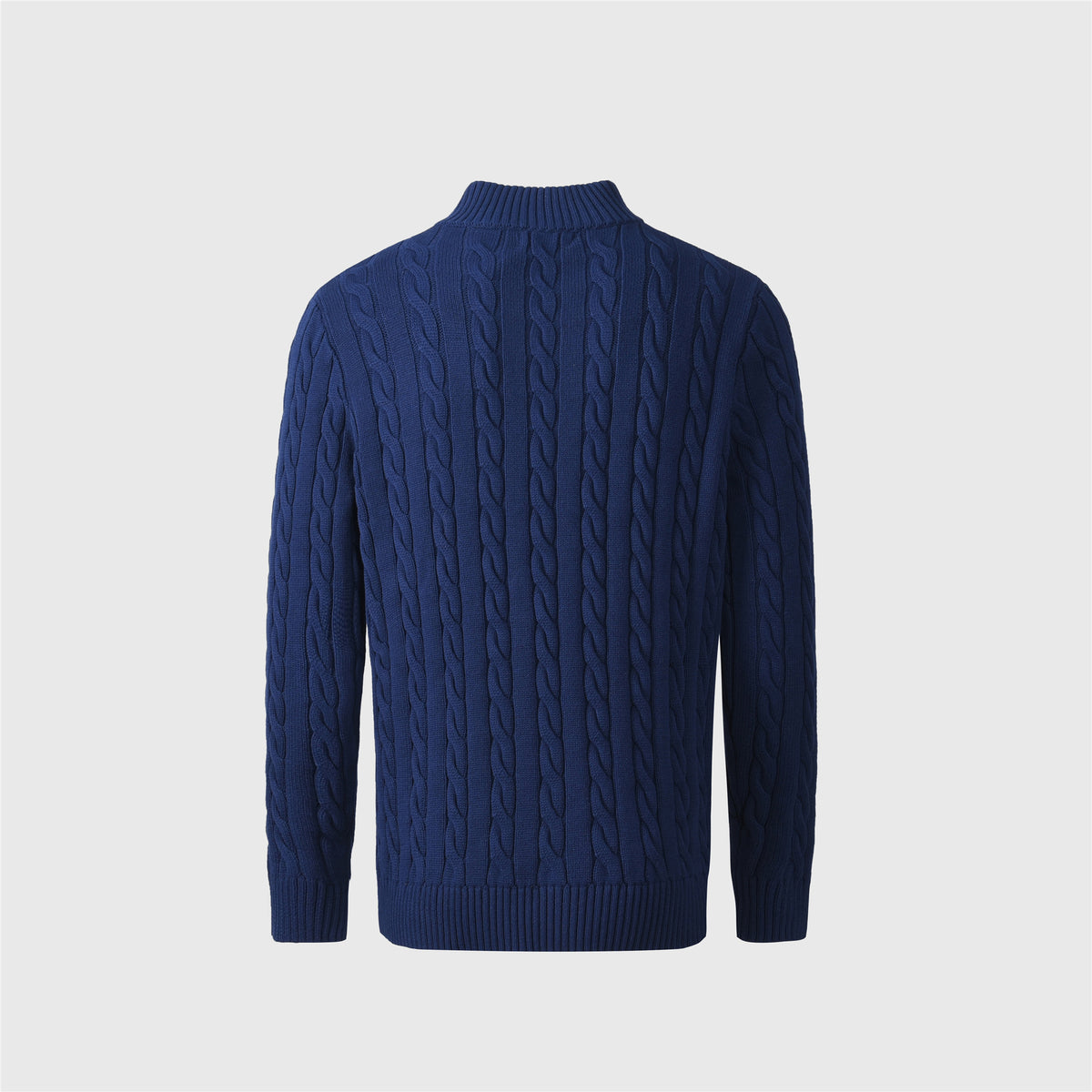 Polo Ralph Lauren Women's & Men's Royal Blue Cable-Knit Half-Zip Sweater