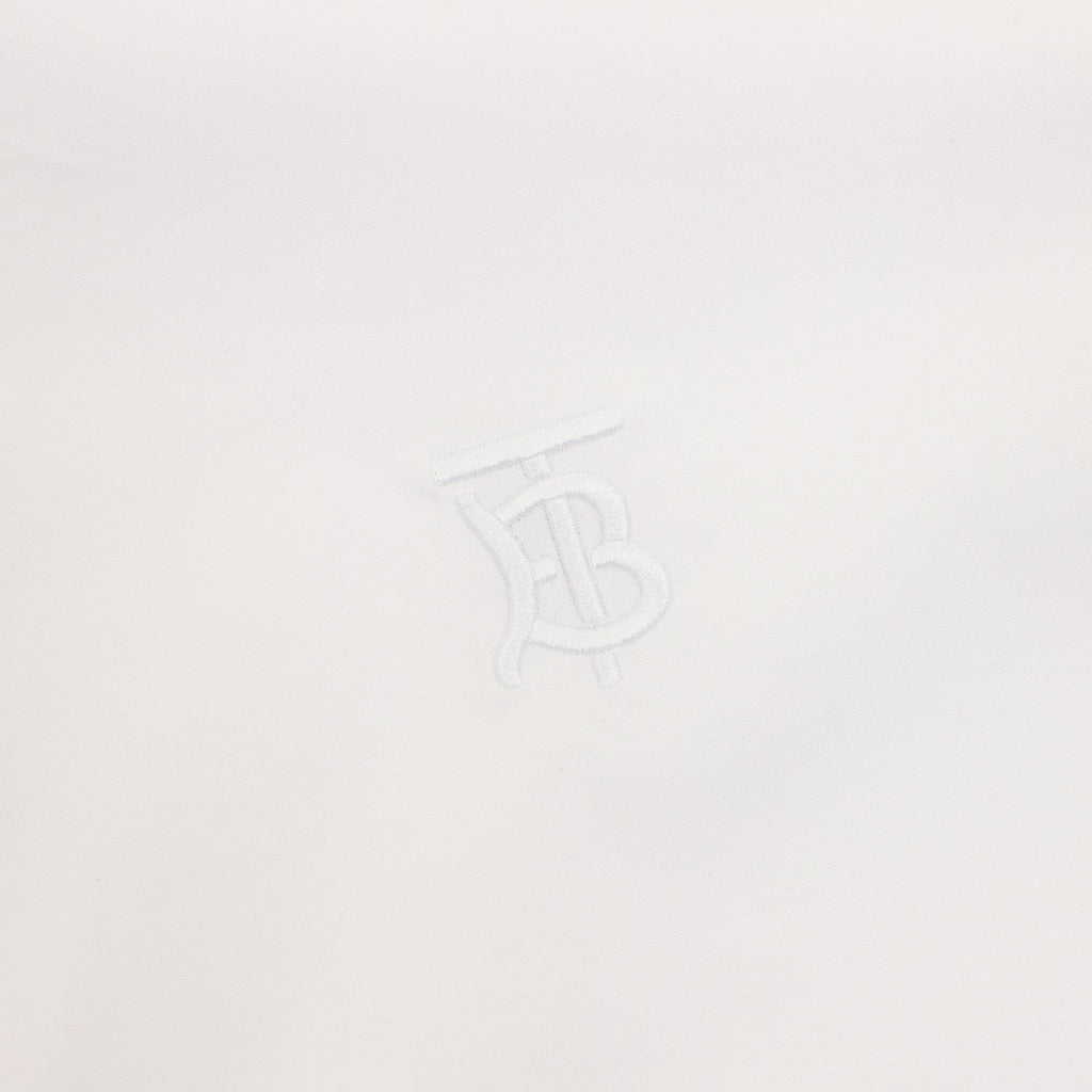 Burberry TB Monogram Tonal Embroidered Long-Sleeve Shirt