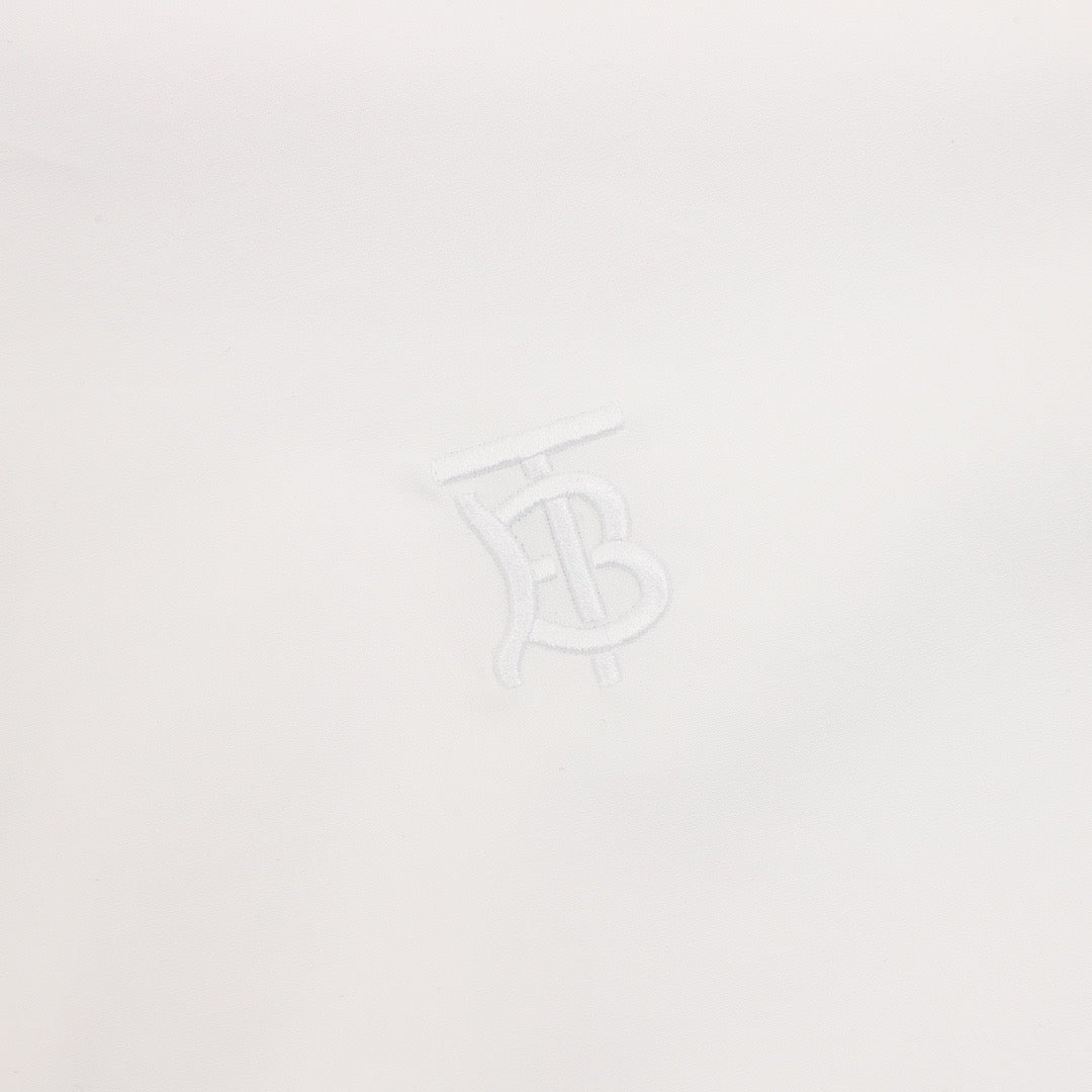 Burberry TB Monogram Tonal Embroidered Long-Sleeve Shirt