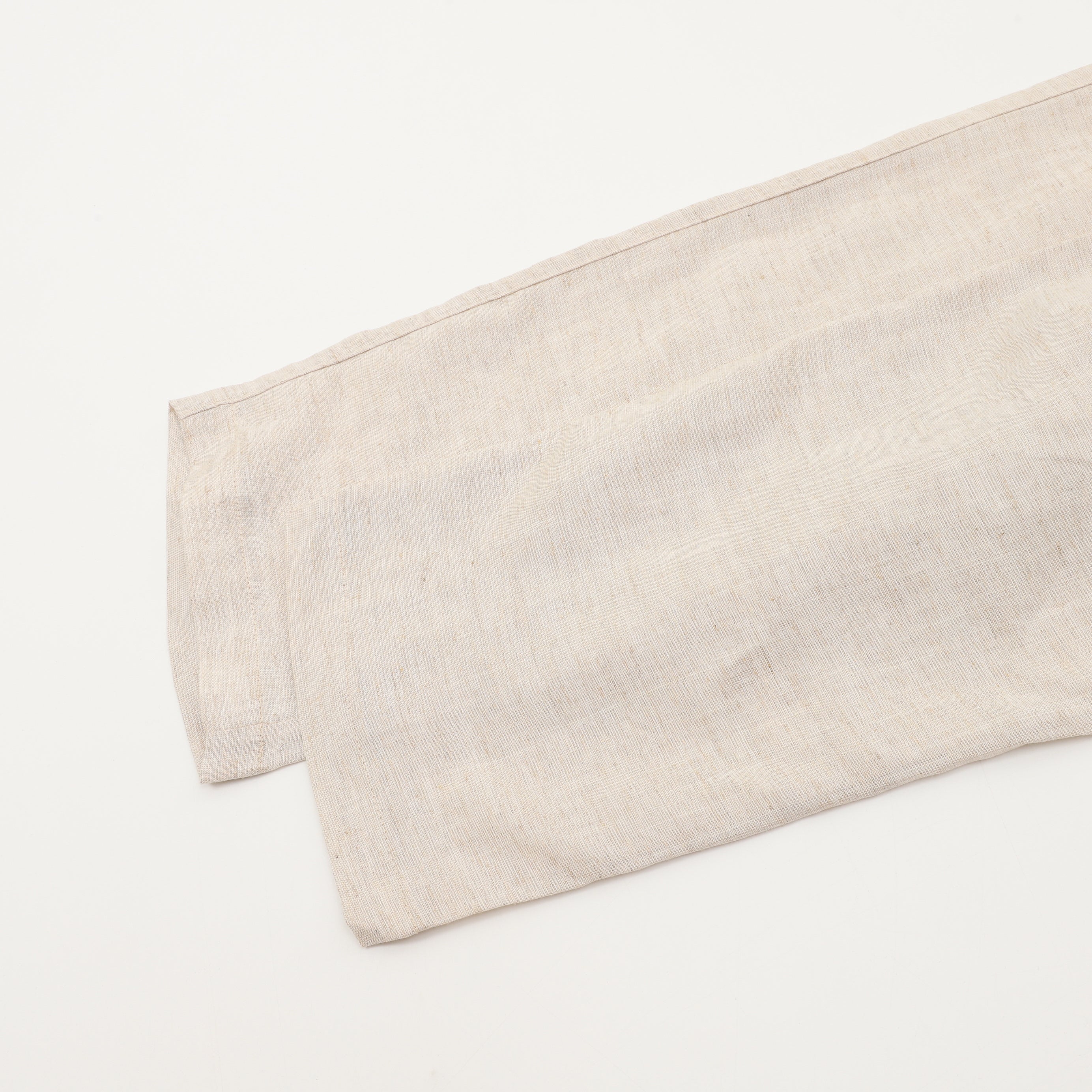 Prada Triangle Logo Linen-Blend Drawstring Wide-Leg Trousers