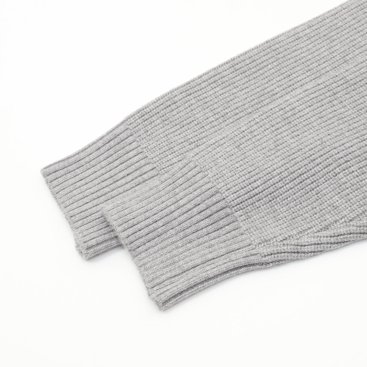 Calvin Klein Women's Men's Grey Full-Zip Ribbed Knit Sweater