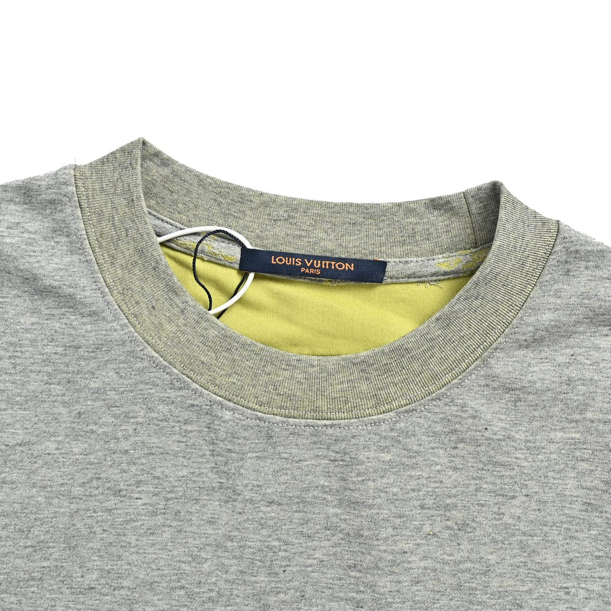 Louis Vuitton Gradient Monogram Print Short-Sleeve T-Shirt in Grey