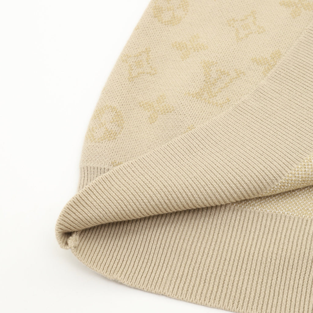 Louis Vuitton LV Monogram Gradient Knit Sweater | Khaki All-Over Print Luxury Knitwear