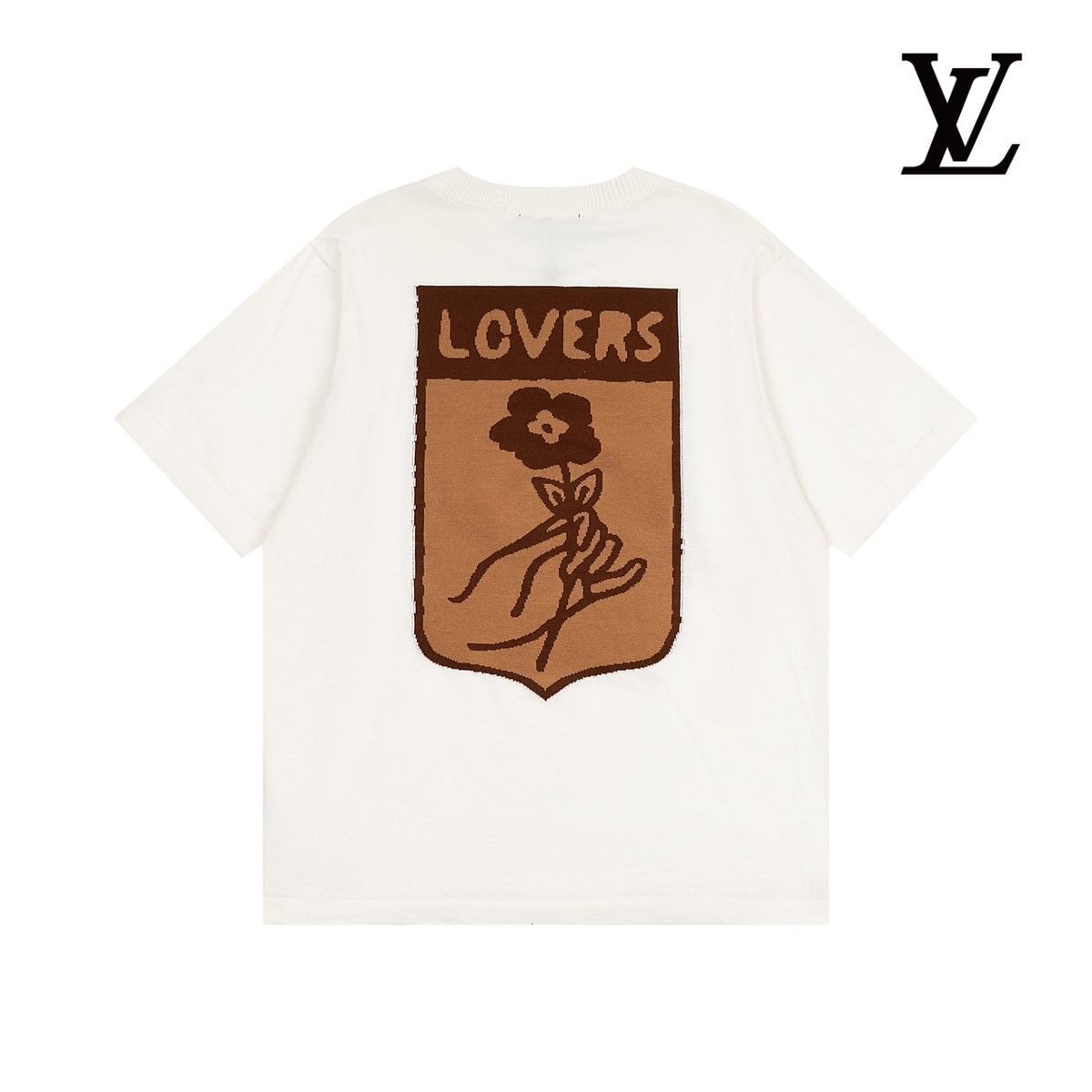 Louis Vuitton Men's Off-White Trunk Graphic Knit T-Shirt