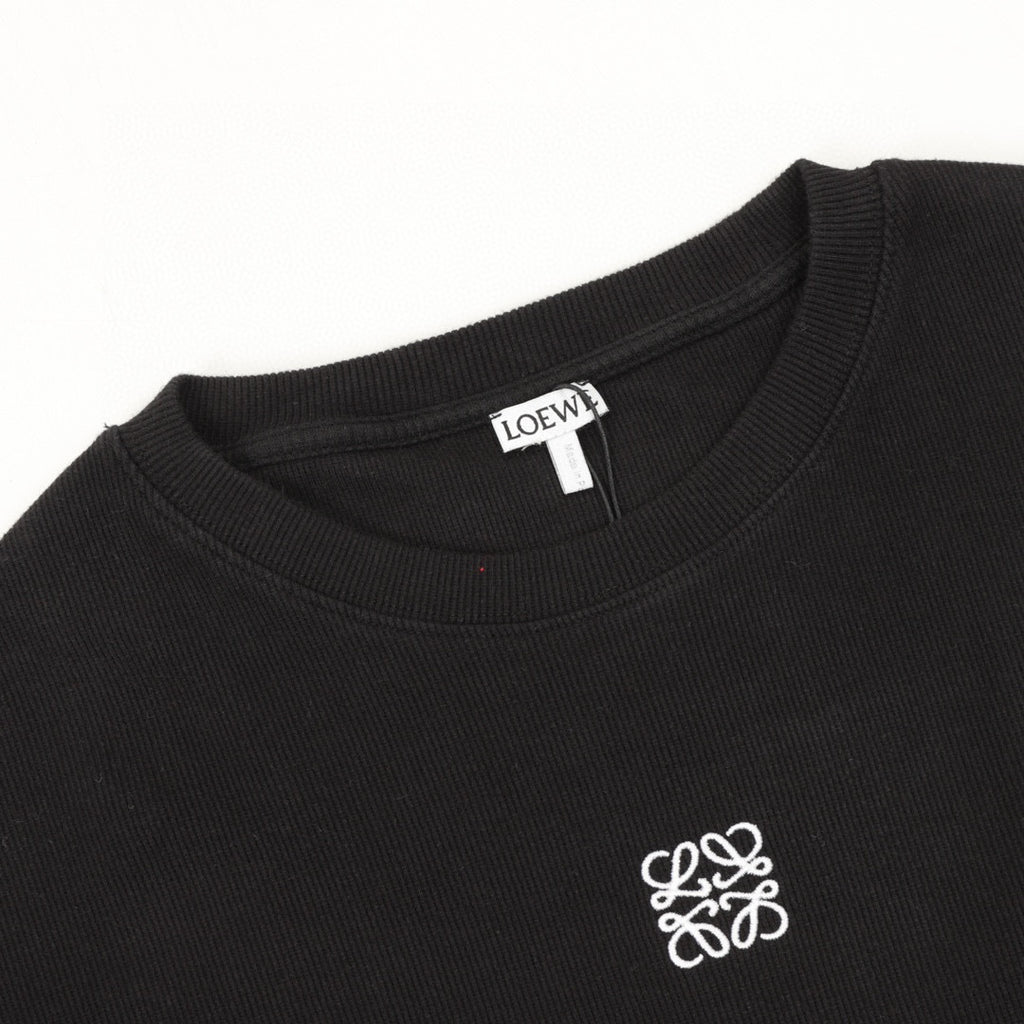 Loewe 25FW Anagram Embroidered Waffle Knit Sweatshirt