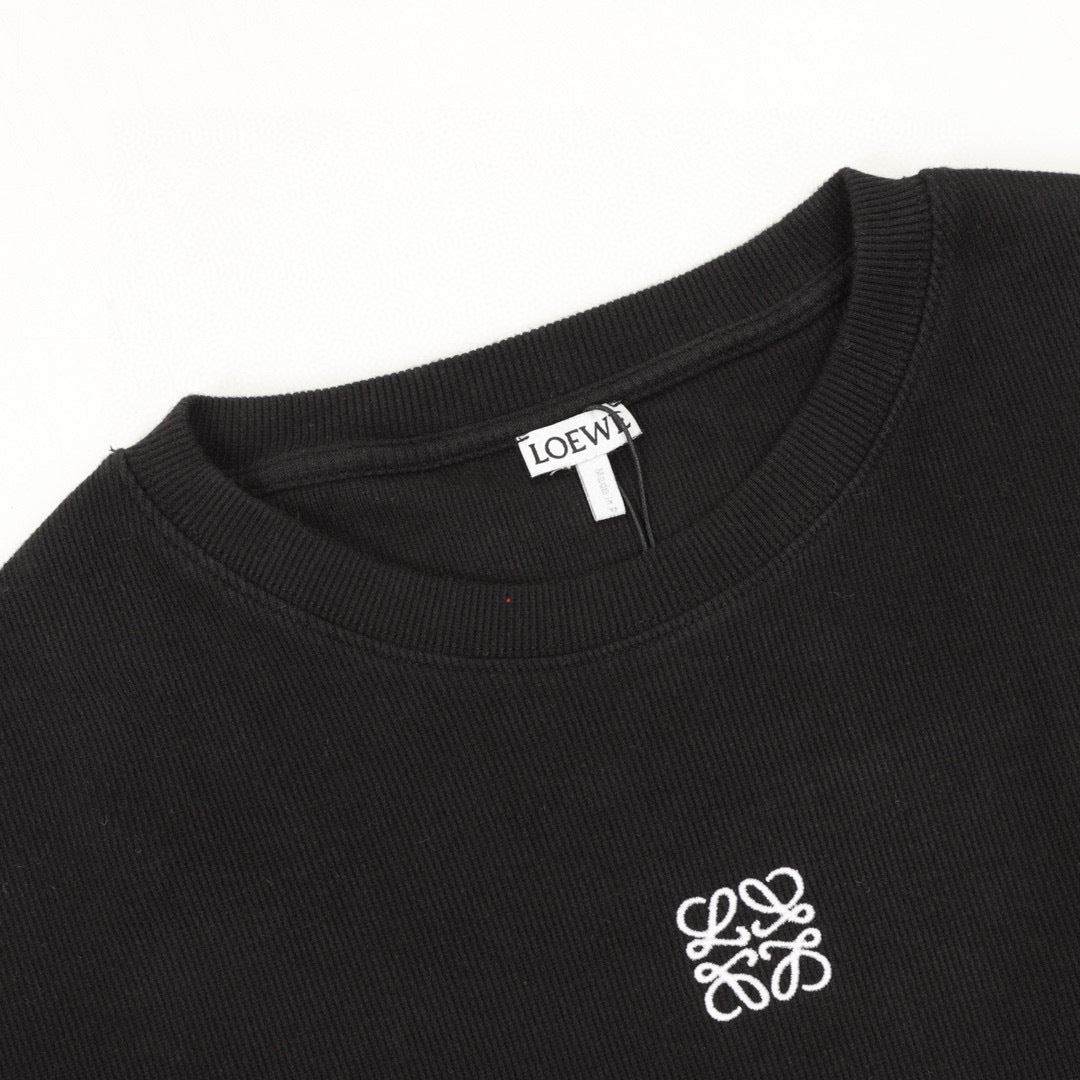 Loewe 25FW Anagram Embroidered Waffle Knit Sweatshirt