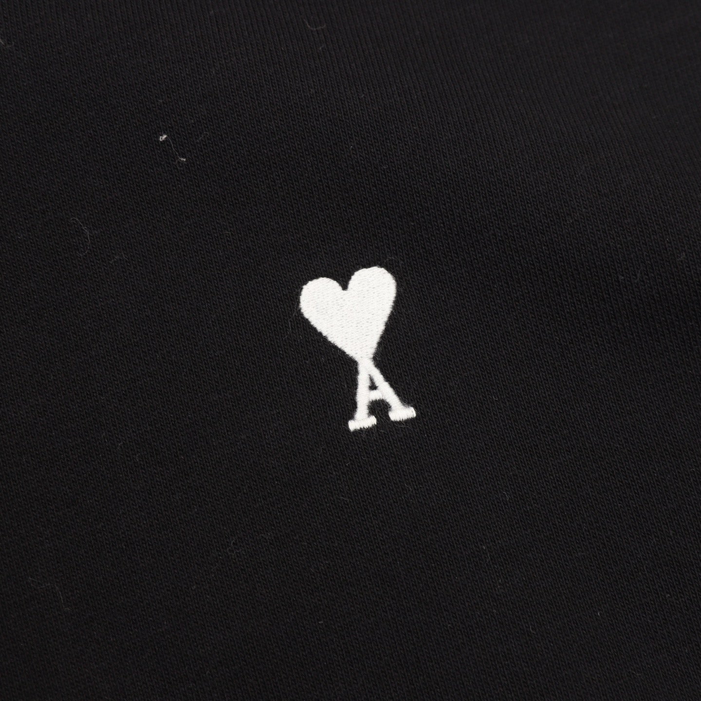 AMI Paris Ami de Cœur Zip-Up Hoodie — Black, Heart Logo
