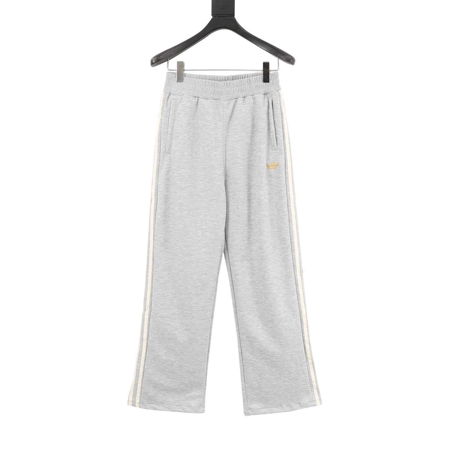 Adidas Originals Gold Trefoil 3-Stripe Wide-Leg Track Pants