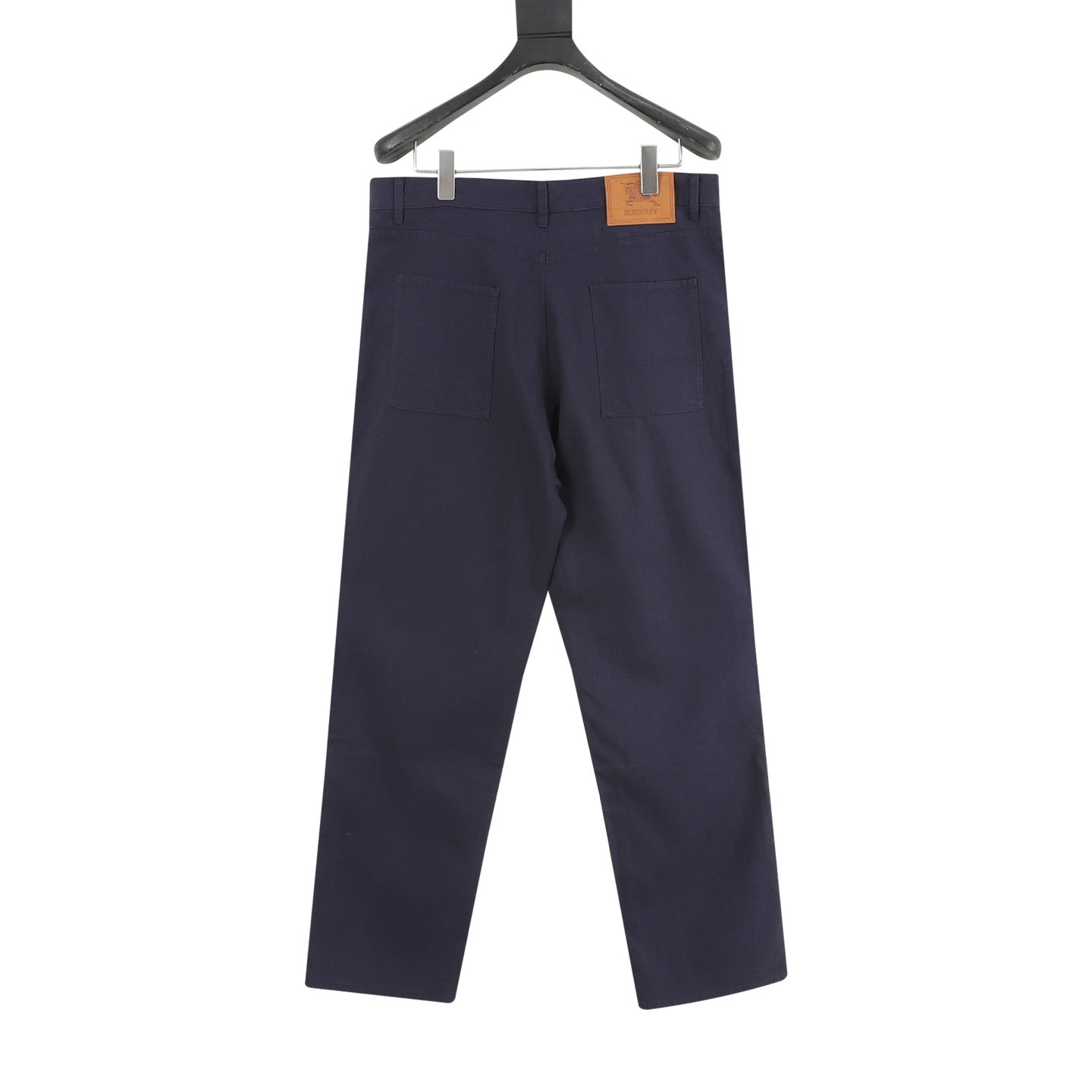 Burberry Cotton Cargo Trousers with Leather Back-Waist Patch