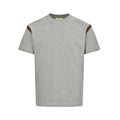 Gucci Shoulder Web Stripe Short-Sleeve T-Shirt in Grey