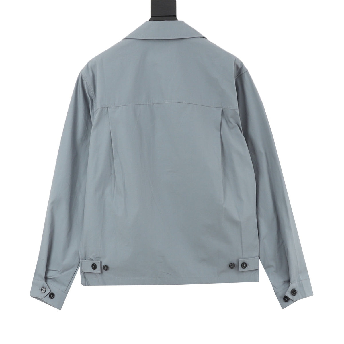 Women's Men's Navy Stand-Collar Zip-Up Bomber Jacket