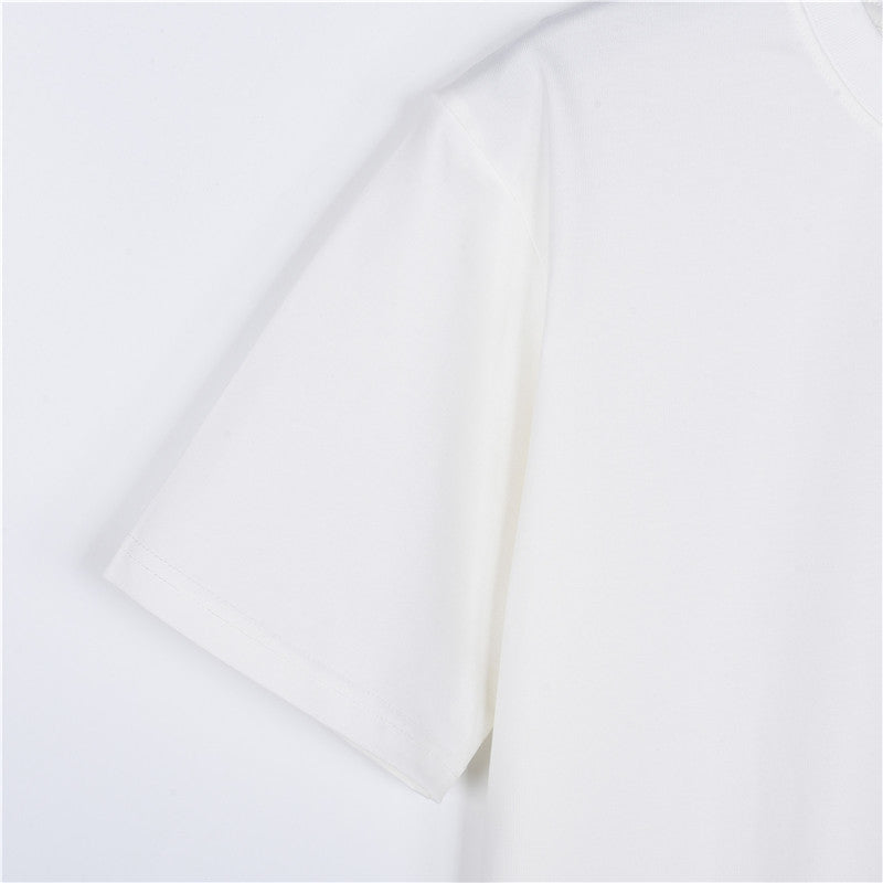 Louis Vuitton Mini LV Embroidered Short-Sleeve T-Shirt in White
