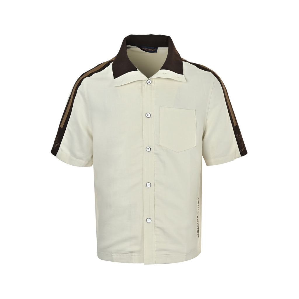 Louis Vuitton Women's / Men's Color-Block Short-Sleeve Shirt in Off-White