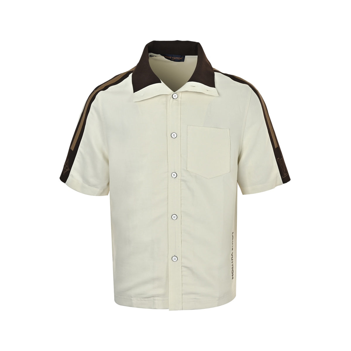 Louis Vuitton Women's / Men's Color-Block Short-Sleeve Shirt in Off-White