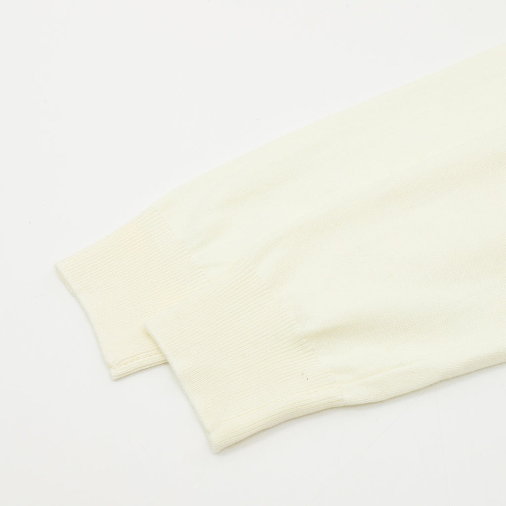 Zegna Women's Men's Cream Half-Zip Cashmere Sweater