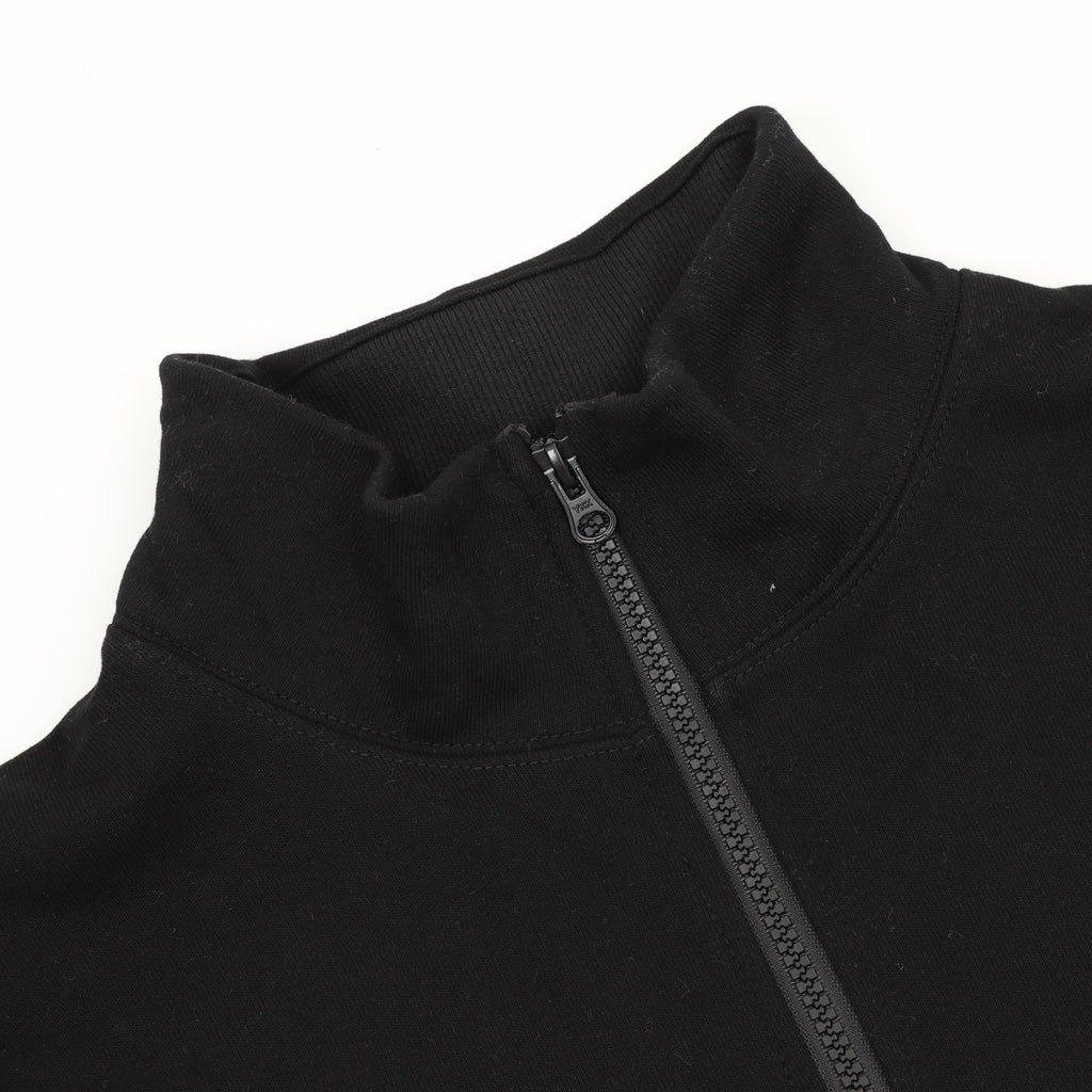 Stone Island Half-Zip Pullover Sweatshirt — Olive Green, Sleeve Badge | SS26
