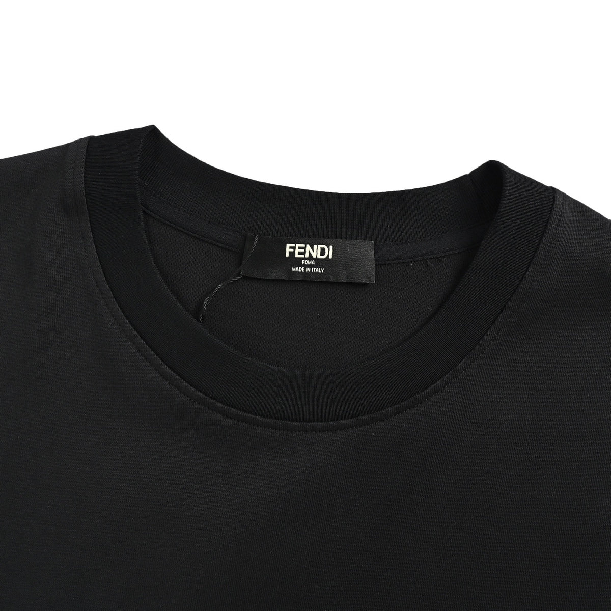 Fendi Black FF Patch Short-Sleeve T-Shirt