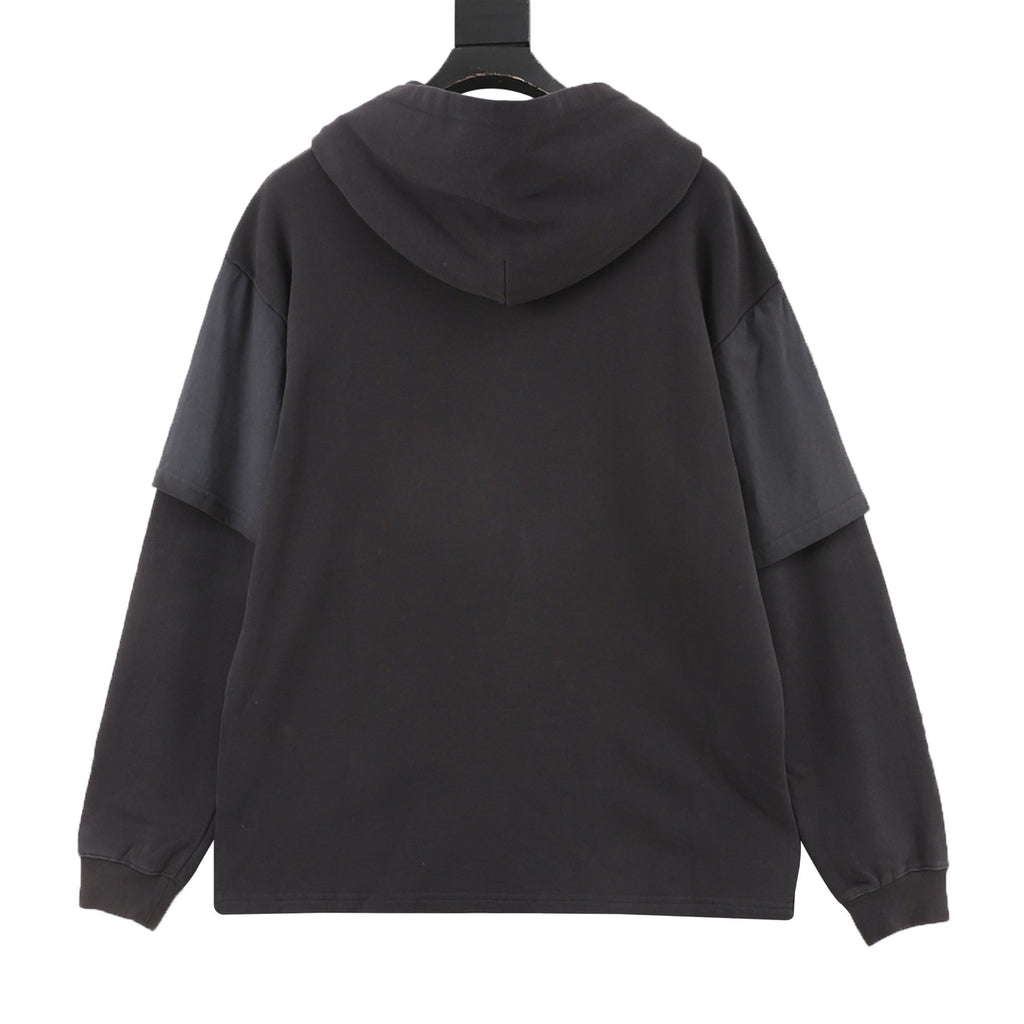 Acne Studios Women's Men's Dark Grey Fairy Tales Double-Layer Hoodie