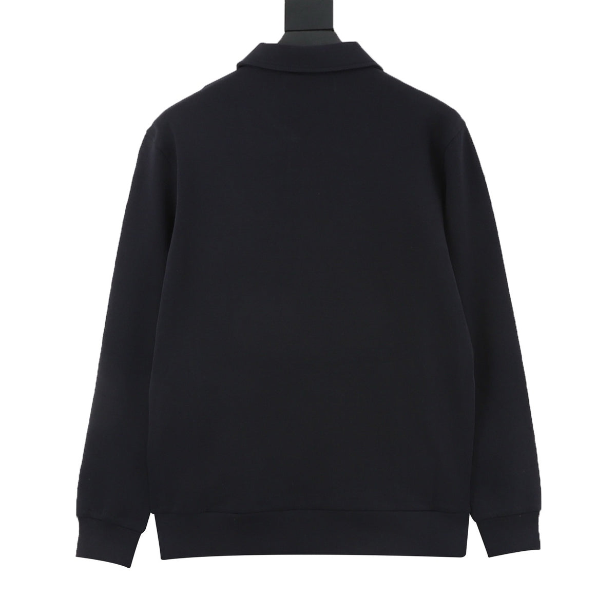 Moncler Women's Men's Navy Half-Zip Collared Sweatshirt