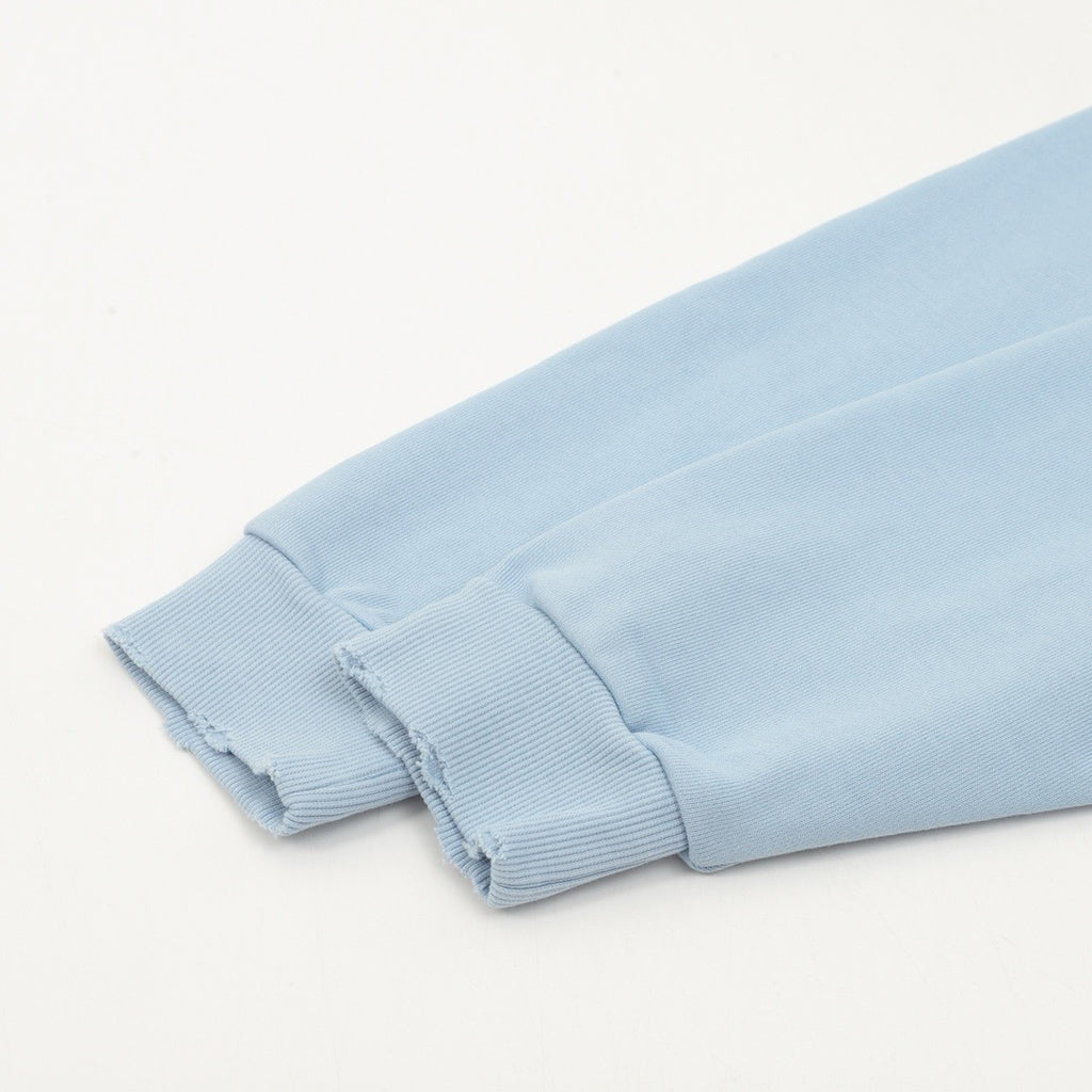 Balenciaga Women's Men's Light Blue Logo Zip-Up Hoodie