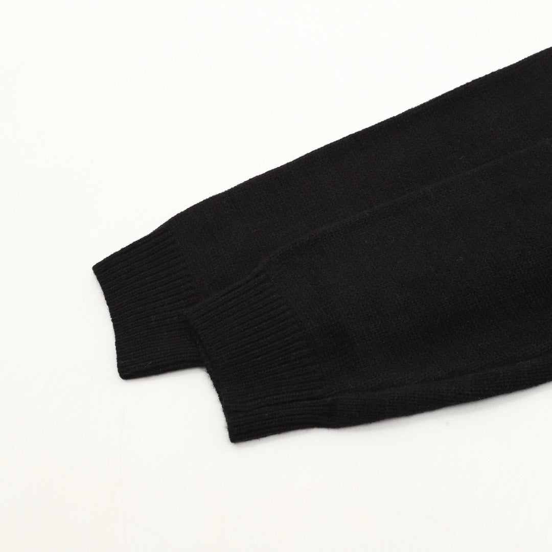 Celine Women's Men's Black Triomphe Logo Crewneck Sweater