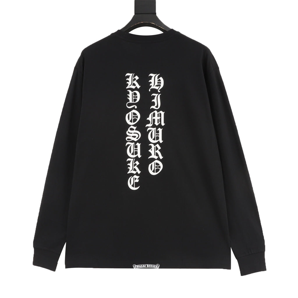 Chrome Hearts Gryphon & Sanskrit Print Long-Sleeve Tee