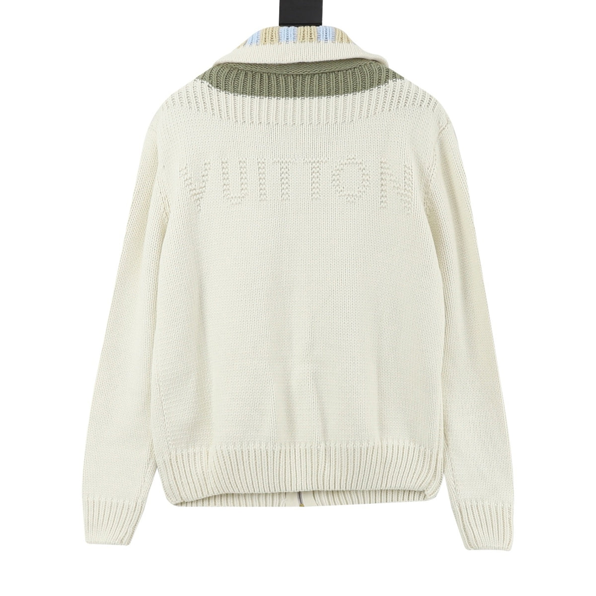 Louis Vuitton Women's & Men's Off-White Full-Zip Knit Cardigan