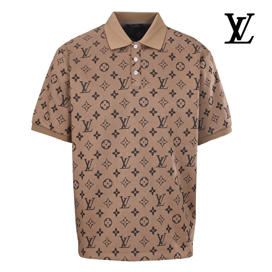 Louis Vuitton Men's Brown Monogram Polo Shirt