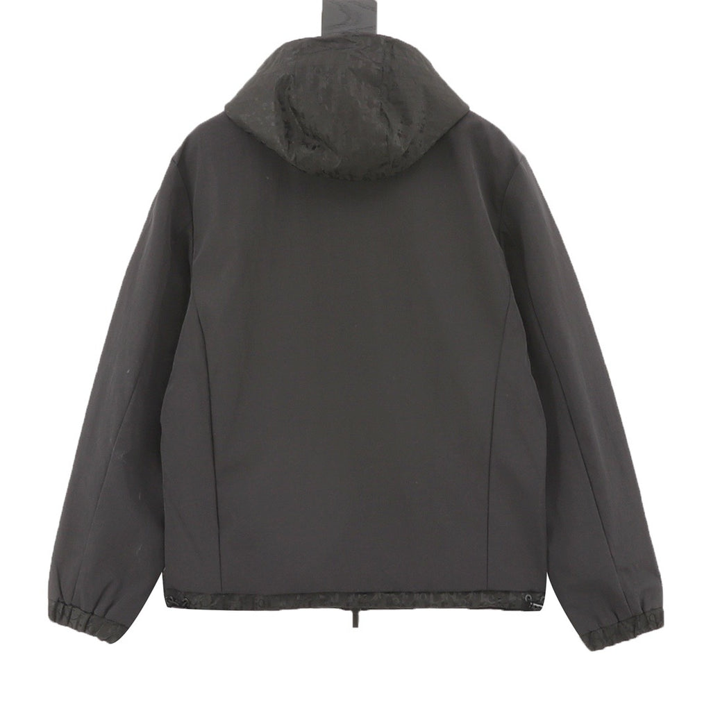 Dior Women's & Men's Black Technical Fabric Hooded Windbreaker