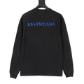 Balenciaga Women's Men's Black Back Logo Long-Sleeve T-Shirt
