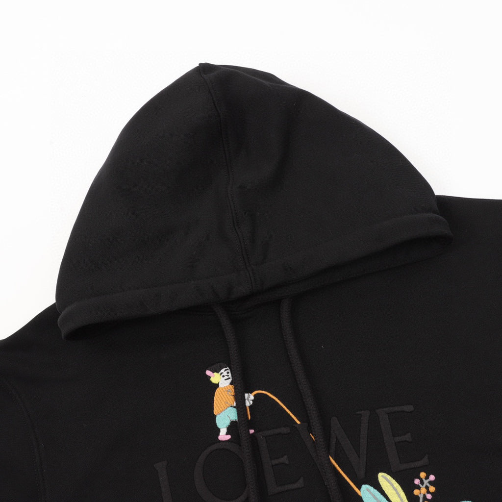 Loewe × Suna Fujita Fishing Embroidered Hoodie