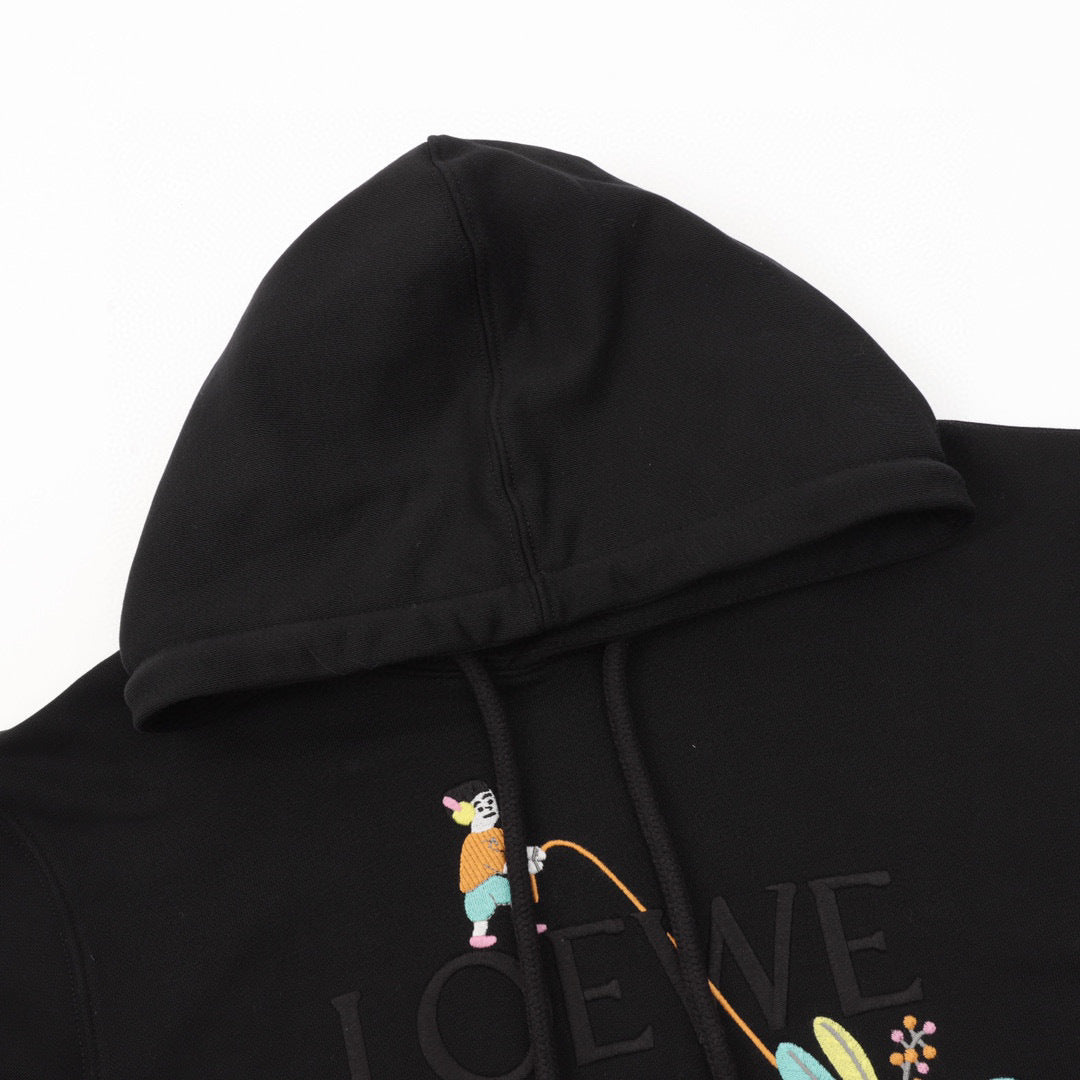 Loewe × Suna Fujita Fishing Embroidered Hoodie