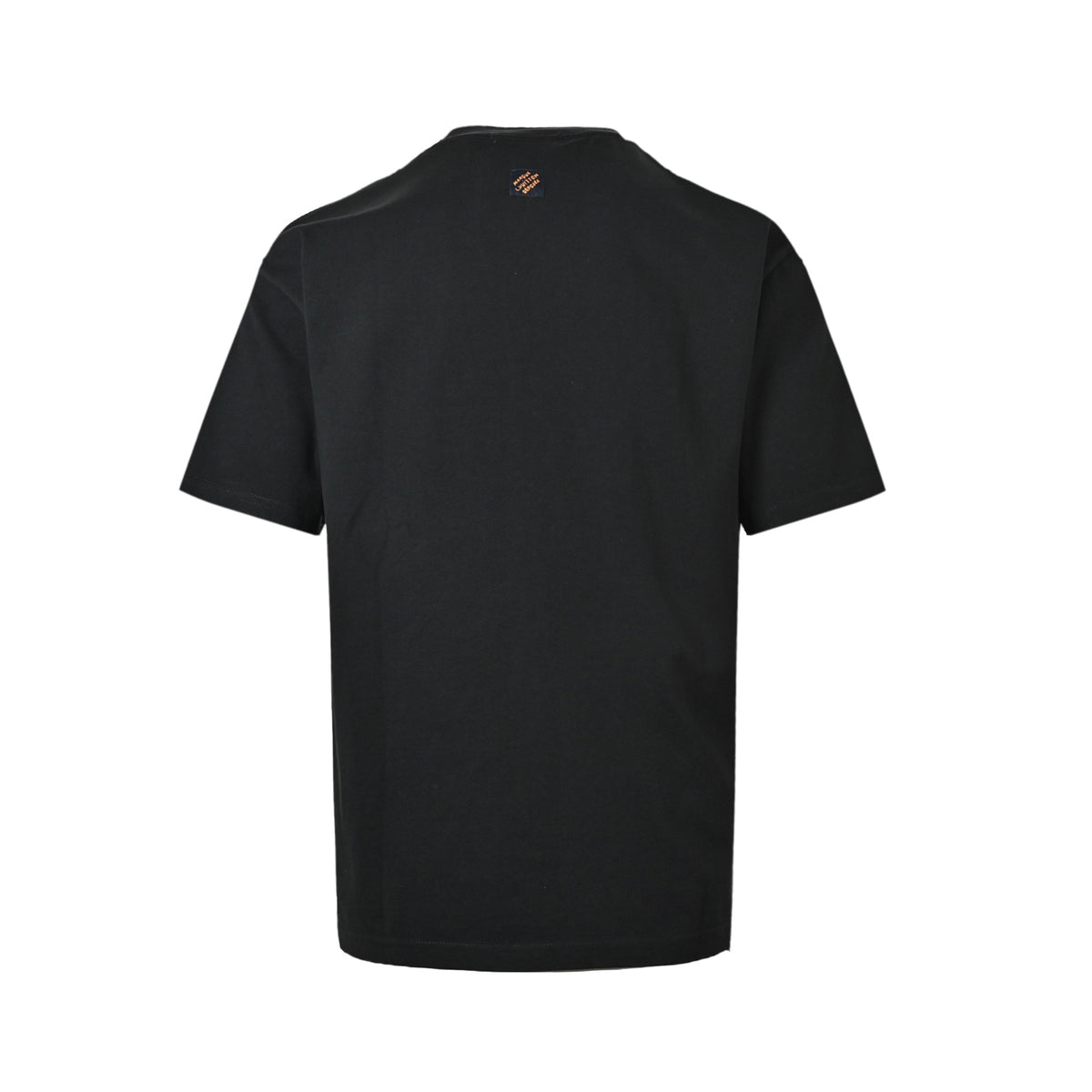 Louis Vuitton Vintage-Style Floral Monogram Embroidered T-Shirt in Black