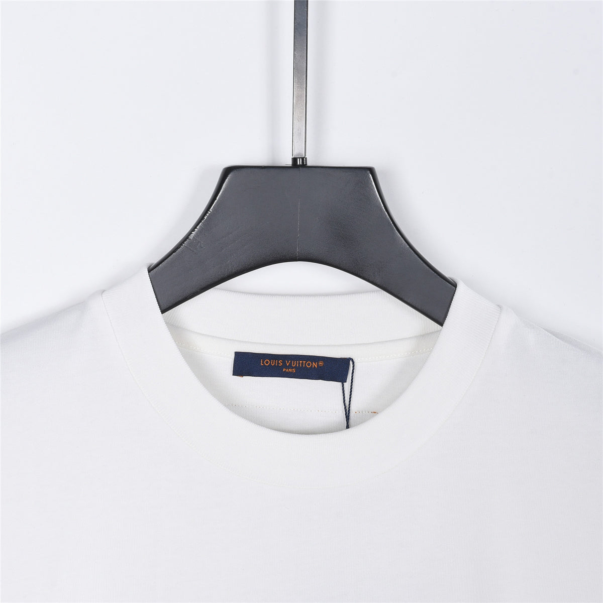Louis Vuitton Drip-Effect LV Logo Short-Sleeve T-Shirt in White
