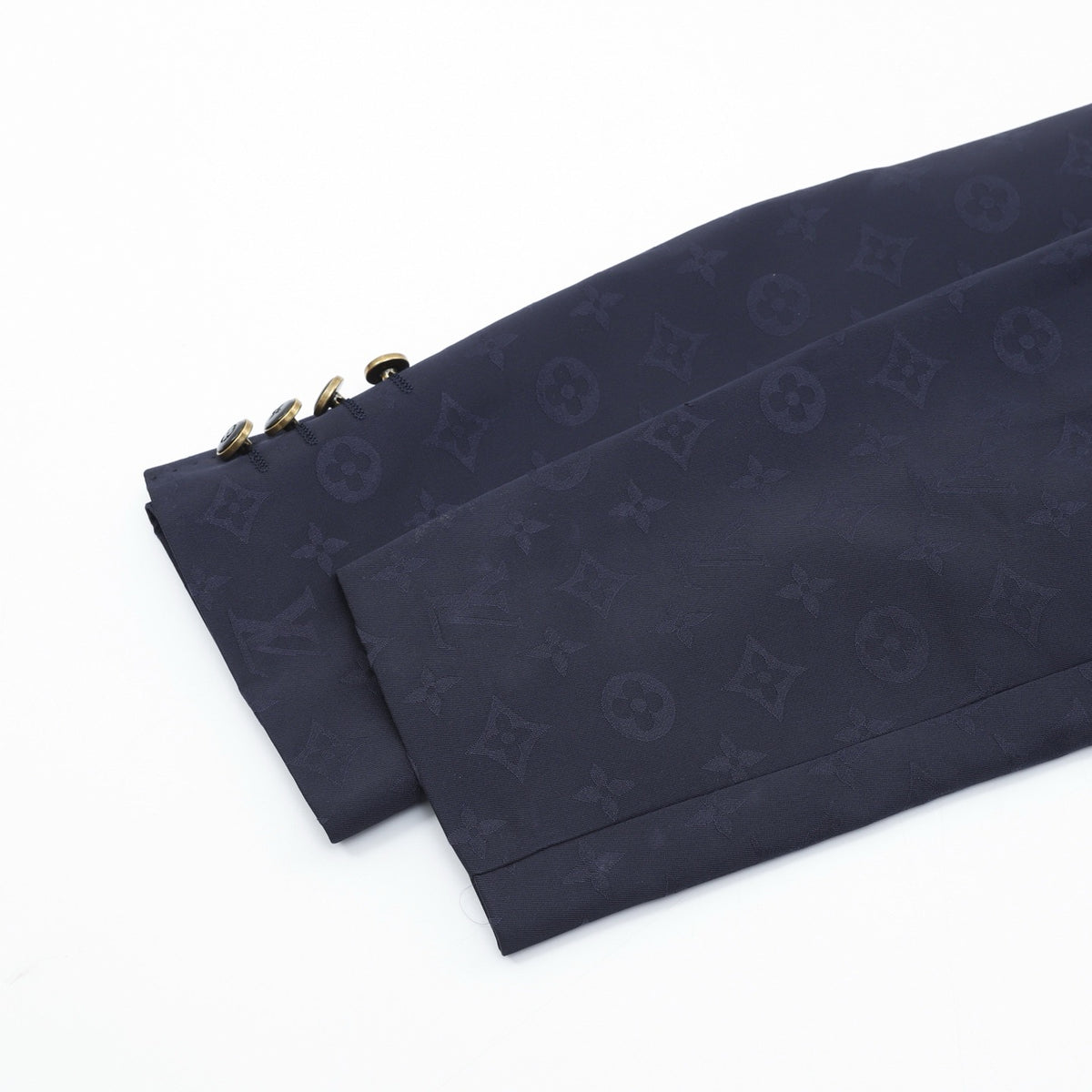 Louis Vuitton Women's Men's Navy Blue Monogram Single-Breasted Blazer