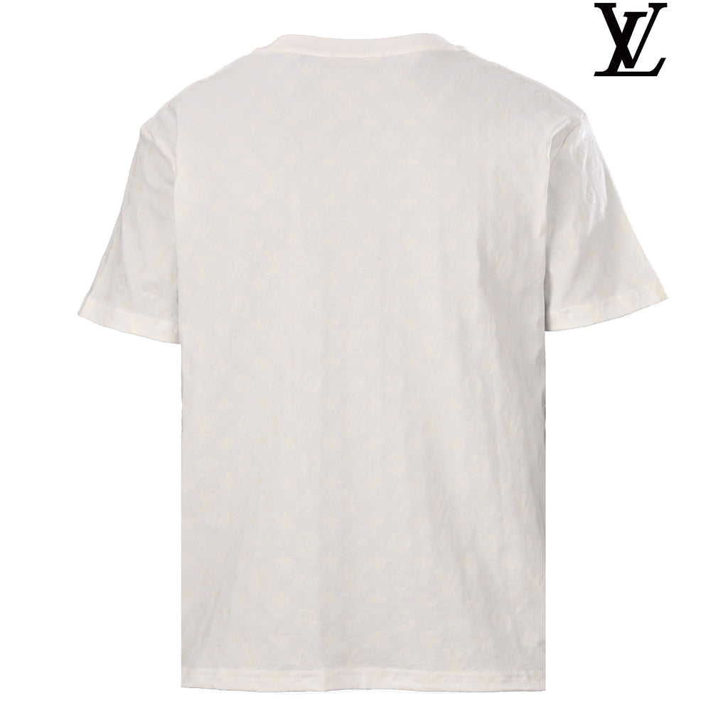 Louis Vuitton Men's White Monogram Short Sleeve T-Shirt