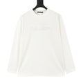 Louis Vuitton Women's & Men's White Script Logo Long-Sleeve T-Shirt