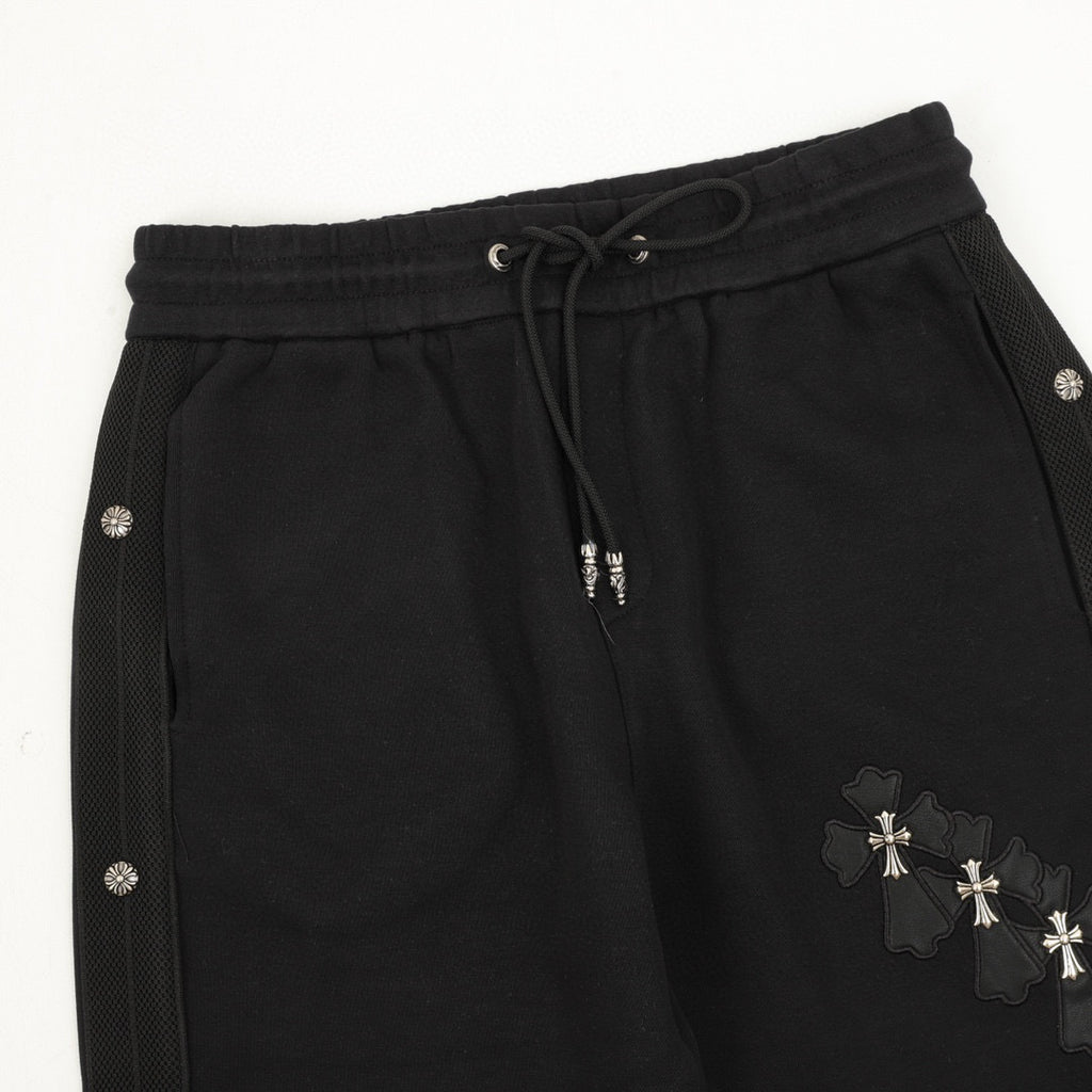 CH Cross Appliqué Embroidered Trousers
