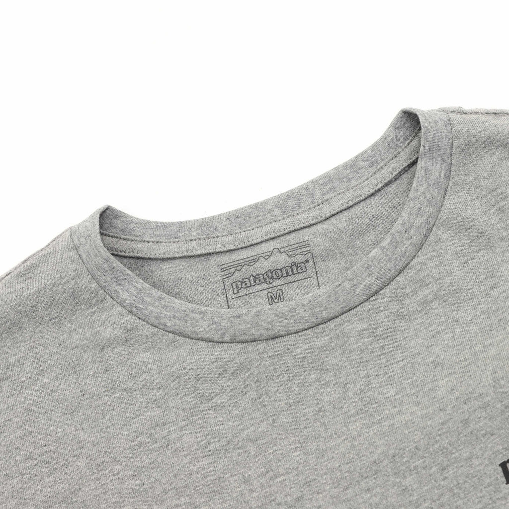 Patagonia P-6 Logo Long-Sleeve Responsibili-Tee — Black