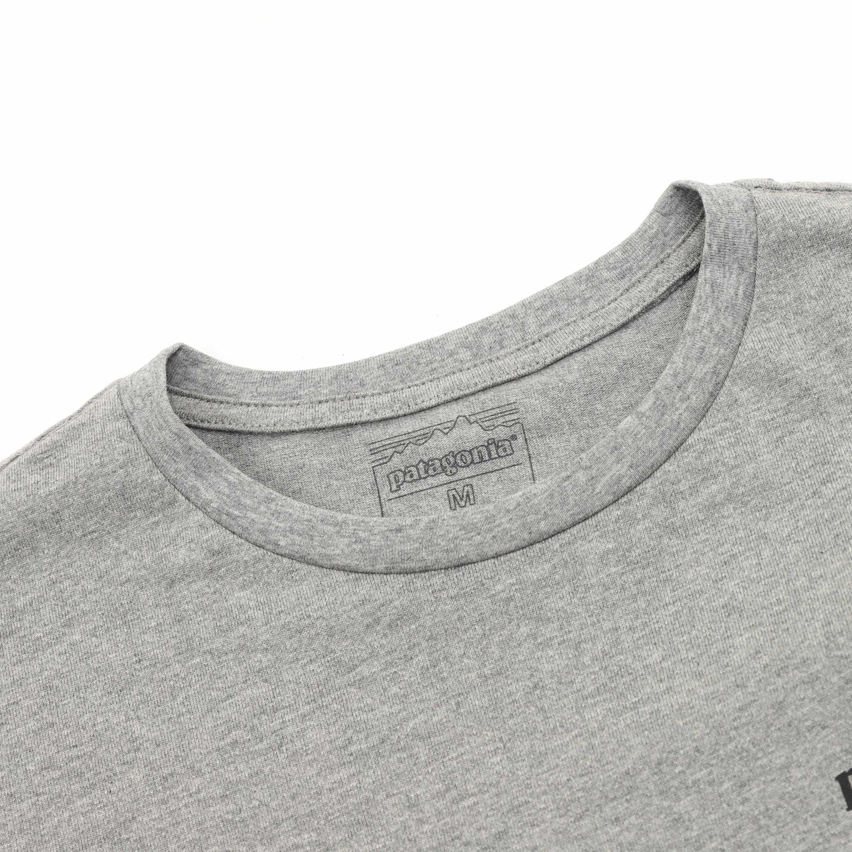 Patagonia P-6 Logo Long-Sleeve Responsibili-Tee — Black