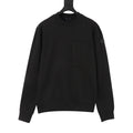 Moncler Women's & Men's Black Pocket Logo Crewneck Sweatshirt