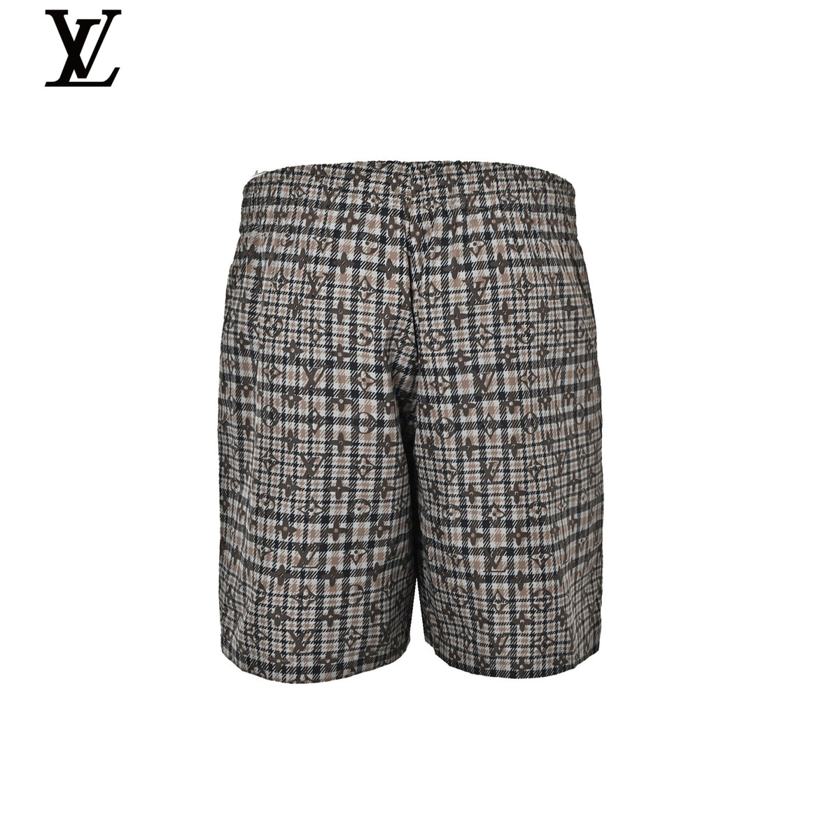 Louis Vuitton Men's Brown Check Monogram Swim Shorts