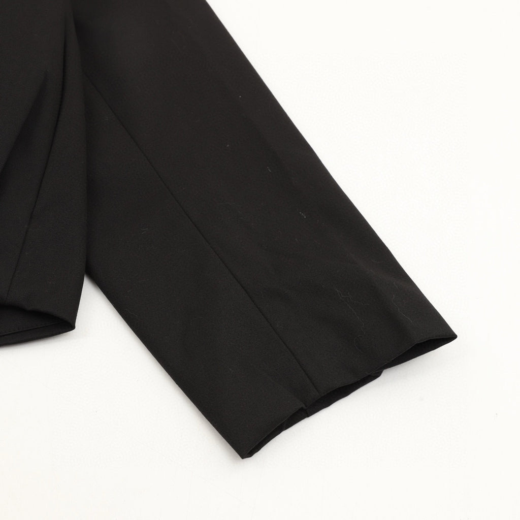 Loewe Gathered Hem Zip-Up Cropped Jacket